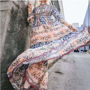 Anthropologie Bhanuni Jyoti Anastasia Maxi Dress.